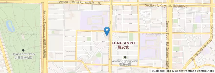 Mapa de ubicacion de 誇許早午餐 en 臺灣, 新北市, 臺北市, 大安區.