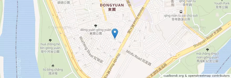 Mapa de ubicacion de 富林漢堡 en 臺灣, 新北市, 臺北市, 萬華區.