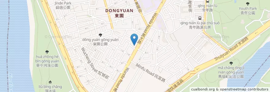 Mapa de ubicacion de 友谷涮涮鍋 en Taiwan, Nuova Taipei, Taipei, Distretto Di Wanhua.