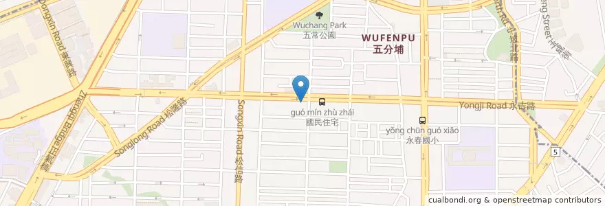 Mapa de ubicacion de 大埔鐵板燒 en 臺灣, 新北市, 臺北市, 信義區.
