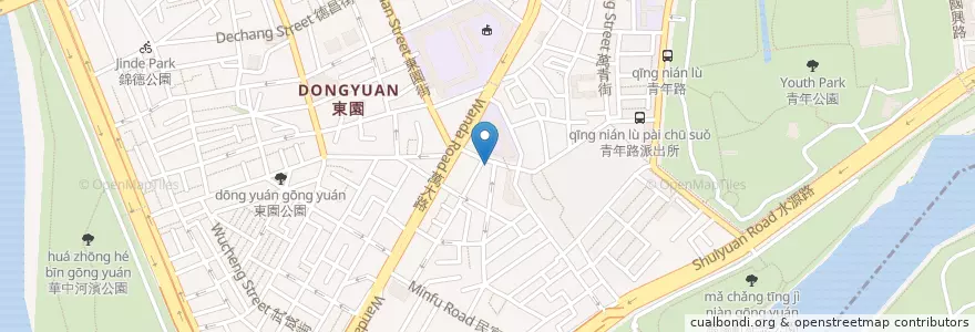 Mapa de ubicacion de 如意私房菜館 en 台湾, 新北市, 台北市, 万華区.