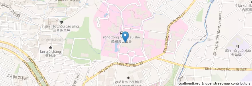 Mapa de ubicacion de 雲象泰式餐廳 en 台湾, 新北市, 台北市, 北投区.