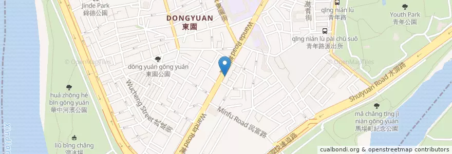 Mapa de ubicacion de 張記油豆腐細粉 en 타이완, 신베이 시, 타이베이시, 완화 구.