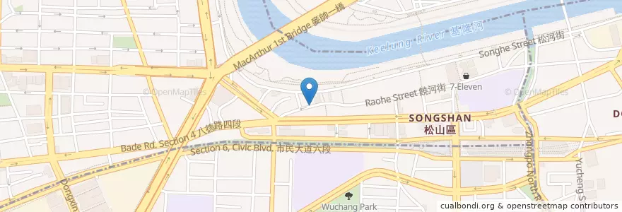 Mapa de ubicacion de 生蠔哥 en 臺灣, 新北市, 臺北市, 松山區.