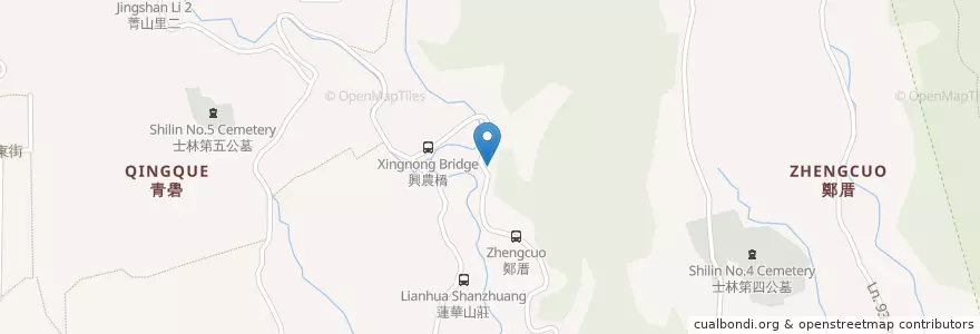 Mapa de ubicacion de 麻油雞，炒野菜 en 타이완, 신베이 시, 타이베이시, 스린 구.