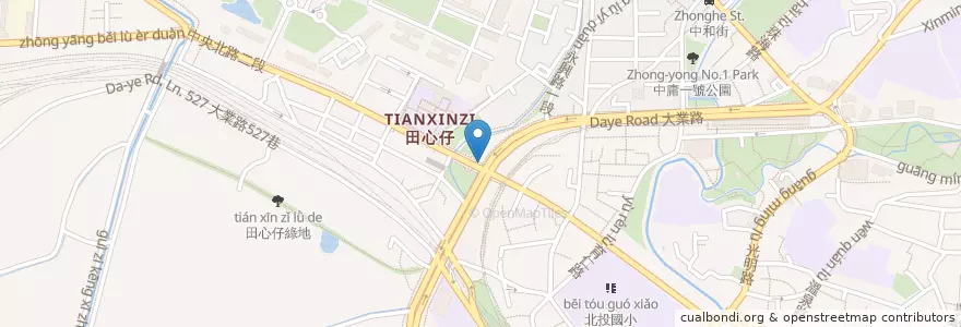 Mapa de ubicacion de 吳家牛肉麵 en Tayvan, 新北市, Taipei, 北投區.