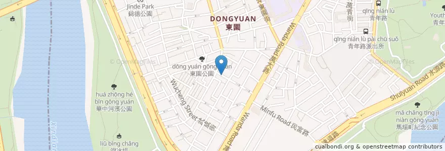 Mapa de ubicacion de 咕G咕鹹酥雞 en Taïwan, Nouveau Taipei, Taipei, 萬華區.