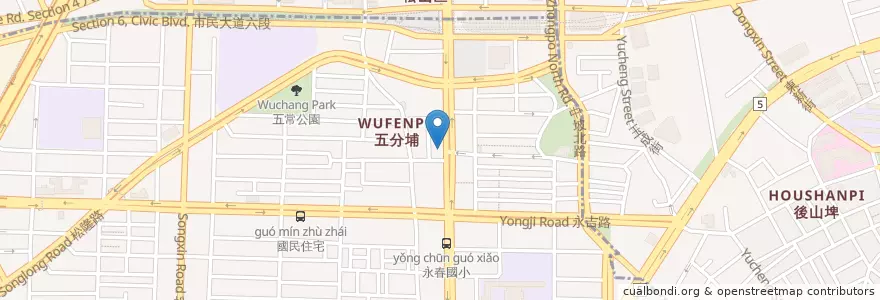 Mapa de ubicacion de 夯・魯肉飯 en 臺灣, 新北市, 臺北市, 信義區.