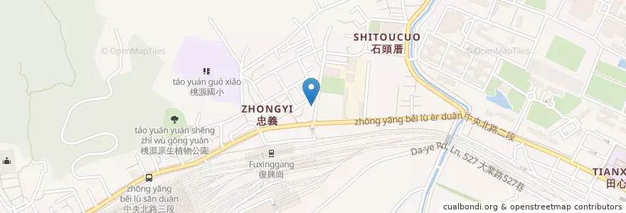 Mapa de ubicacion de 美帝漢堡 en Тайвань, Новый Тайбэй, Тайбэй, 北投區.