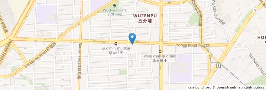 Mapa de ubicacion de 三媽臭臭鍋 en Тайвань, Новый Тайбэй, Тайбэй, 信義區.