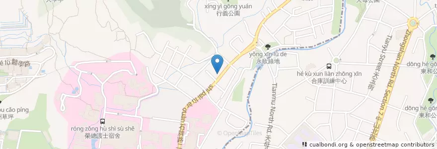 Mapa de ubicacion de 麥味登 en تایوان, 新北市, تایپه, 北投區.