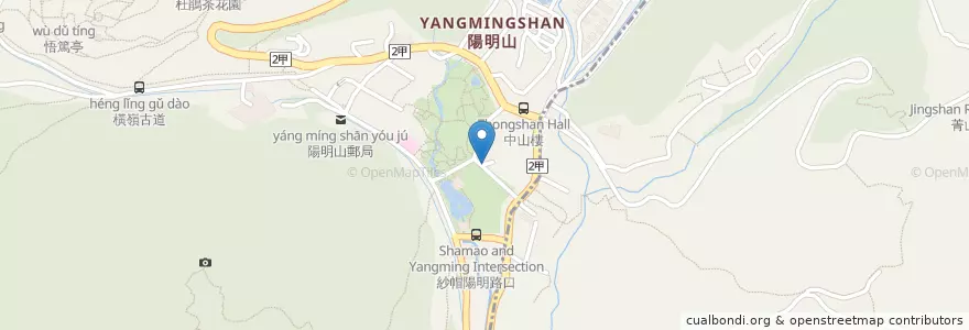 Mapa de ubicacion de 炸地瓜 en تایوان, 新北市, تایپه, 北投區, 士林區.