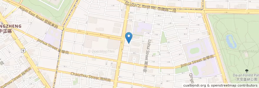 Mapa de ubicacion de 禾欣素食 en 타이완, 신베이 시, 타이베이시.