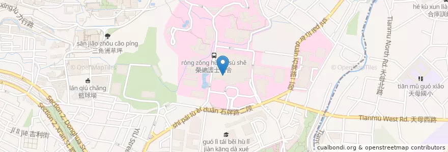Mapa de ubicacion de 義美見學餐廳 en Taiwan, Nuova Taipei, Taipei, Distretto Di Beitou.