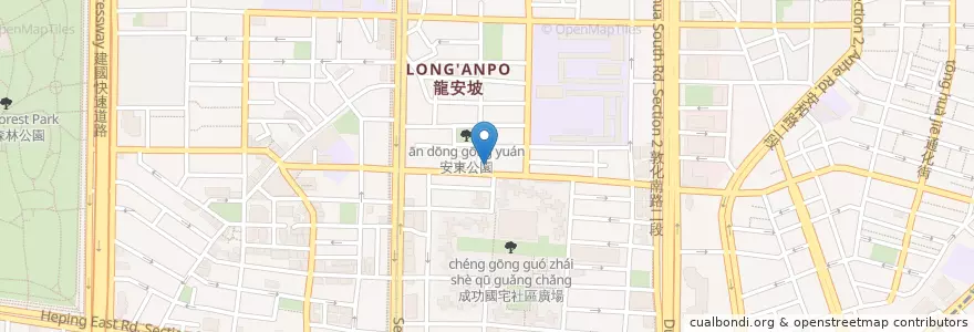 Mapa de ubicacion de 欽豪燒腊盒餐 en Taiwan, New Taipei, Taipei, Da'an District.