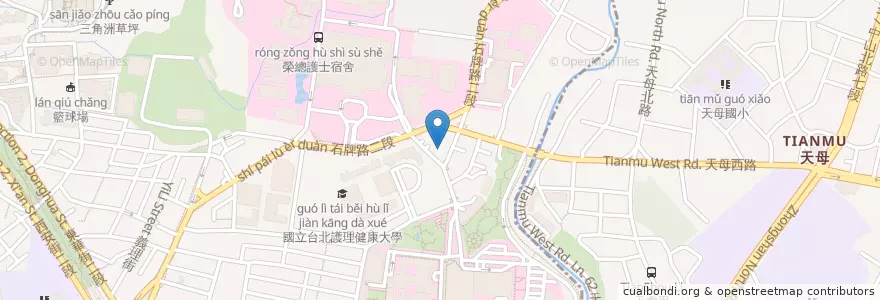 Mapa de ubicacion de 尋偵手作日本料理 en 臺灣, 新北市, 臺北市, 北投區.
