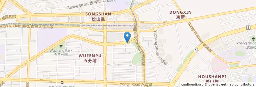 Mapa de ubicacion de 苦茶之家 en تايوان, تايبيه الجديدة, تايبيه, 信義區.