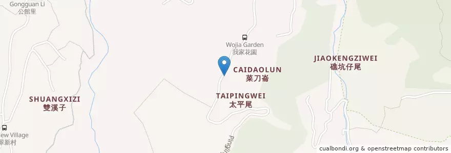 Mapa de ubicacion de 松青農園 en Taiwan, 新北市, Taipé, 士林區.