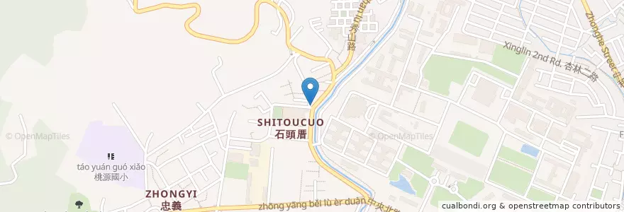 Mapa de ubicacion de 101小吃店 en تایوان, 新北市, تایپه, 北投區.
