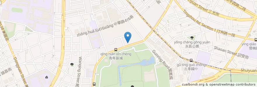 Mapa de ubicacion de 流金歲月紅茶餐坊 en 臺灣, 新北市, 臺北市, 萬華區.
