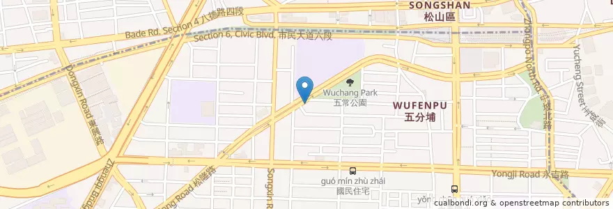 Mapa de ubicacion de 羊家將羊肉爐 en Taiwan, 新北市, Taipé, 信義區.
