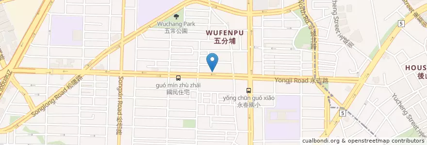 Mapa de ubicacion de 拿坡里披薩 en 臺灣, 新北市, 臺北市, 信義區.