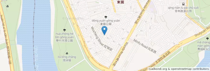 Mapa de ubicacion de 海鮮快炒阿財 en 타이완, 신베이 시, 타이베이시, 완화 구.