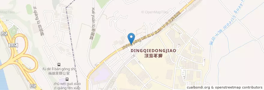 Mapa de ubicacion de 晴光意麵 en 타이완, 신베이 시, 타이베이시.