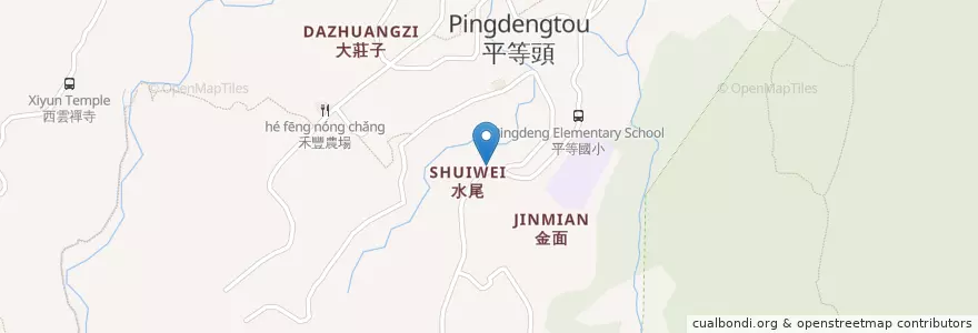 Mapa de ubicacion de 大榕樹土雞莊 en Taiwan, Nuova Taipei, Taipei, 士林區.