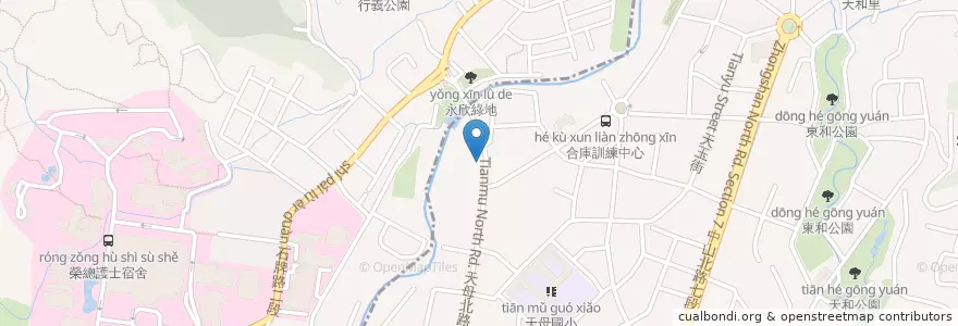 Mapa de ubicacion de 天鍋宴天母店 en Тайвань, Новый Тайбэй, Тайбэй, 北投區.