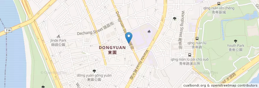 Mapa de ubicacion de 早安美芝城 en Taiwan, 新北市, Taipé, 萬華區.