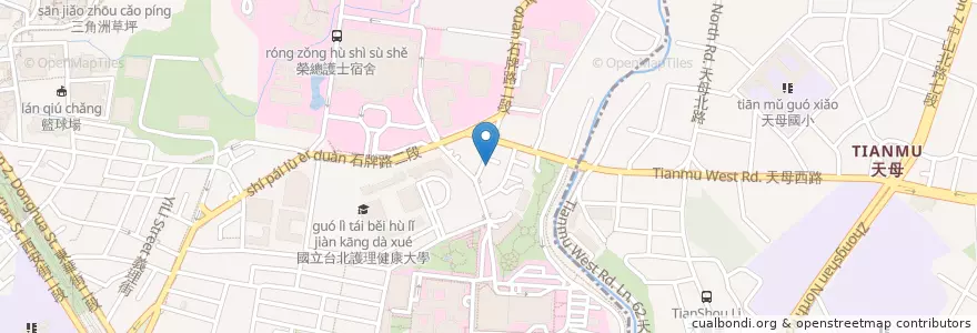 Mapa de ubicacion de miso串燒居酒屋 en 台湾, 新北市, 台北市, 北投区.