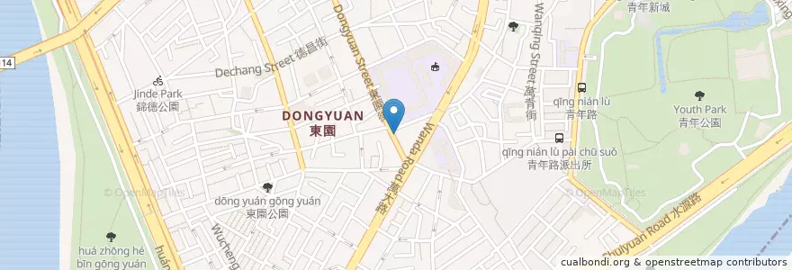 Mapa de ubicacion de 巧妹自助燒烤便當 en Taiwan, 新北市, Taipei, 萬華區.