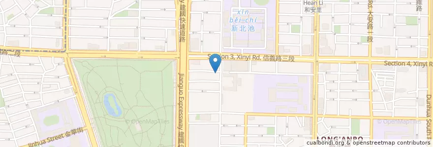 Mapa de ubicacion de 餵我早餐 en Taïwan, Nouveau Taipei, Taipei, District De Daan.