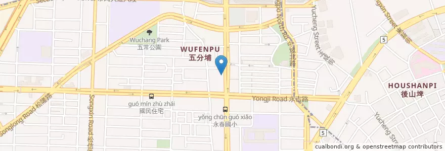 Mapa de ubicacion de 素真香素食餐館 en Taïwan, Nouveau Taipei, Taipei, District De Xinyi.