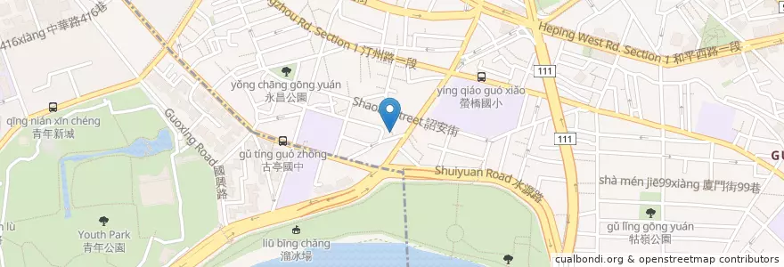 Mapa de ubicacion de 老傢俬房 en Tayvan, 新北市, Taipei, 萬華區.