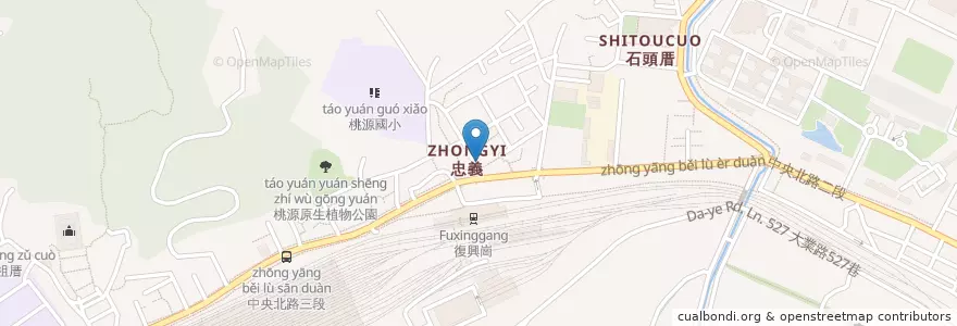 Mapa de ubicacion de 老麥麵店 en تایوان, 新北市, تایپه, 北投區.