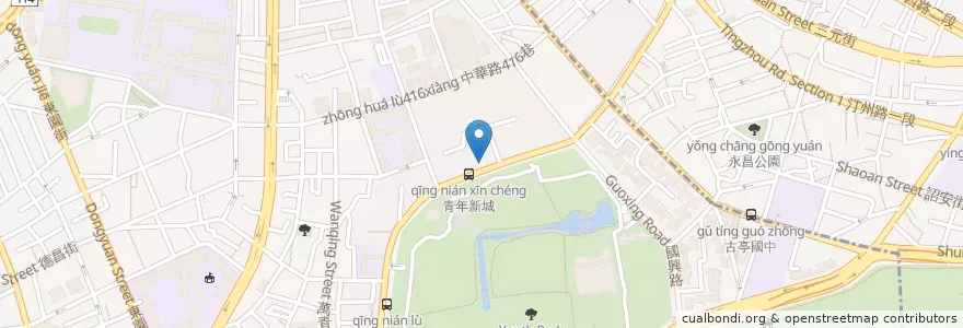 Mapa de ubicacion de 御饍饕客 en Tayvan, 新北市, Taipei, 萬華區.