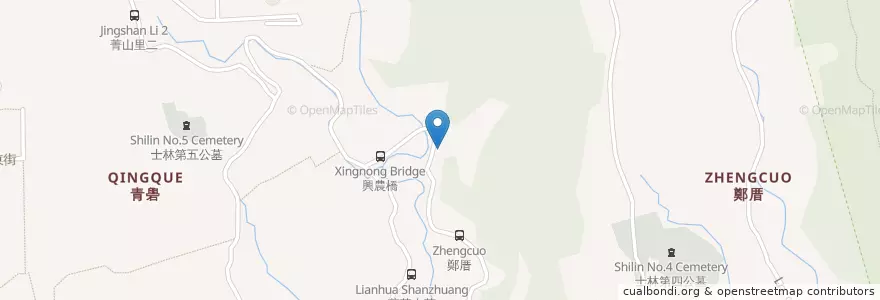 Mapa de ubicacion de 山藥雞麵線 en 台湾, 新北市, 台北市, 士林区.