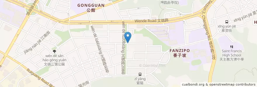 Mapa de ubicacion de 無名小吃 en 臺灣, 新北市, 臺北市, 內湖區.