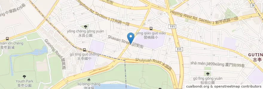 Mapa de ubicacion de 健康早餐店 en Taiwan, 新北市, Taipei.