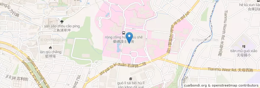 Mapa de ubicacion de 洪祖師擔仔麵 en Taiwán, Nuevo Taipéi, Taipéi, 北投區.