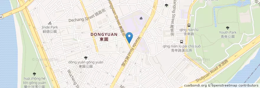 Mapa de ubicacion de 中華老字號便當 en Taiwan, New Taipei, Taipei, Wanhua District.