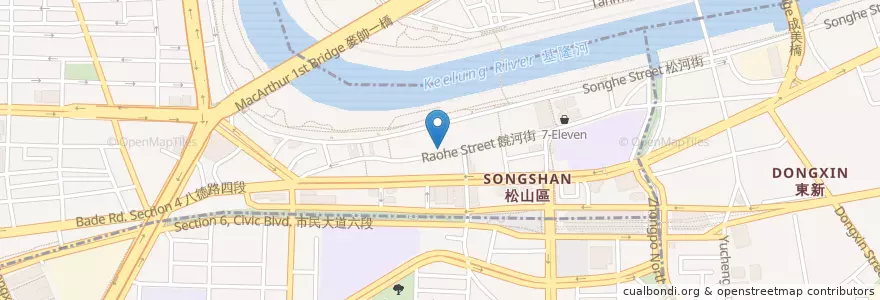 Mapa de ubicacion de 龍涎居雞膳食坊 en Taiwan, 新北市, Taipei, 松山區.