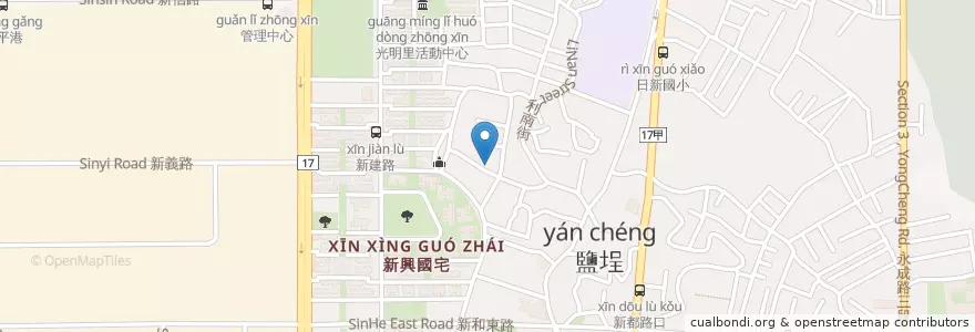 Mapa de ubicacion de 漫漫弄 en تايوان, تاينان, 南區.