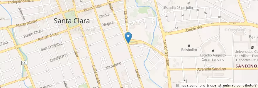 Mapa de ubicacion de Paladar en Cuba, Villa Clara, Santa Clara, Ciudad De Santa Clara.