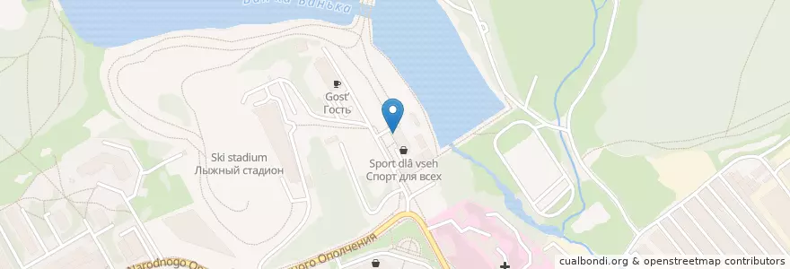 Mapa de ubicacion de Зоркий en روسيا, Центральный Федеральный Округ, محافظة موسكو, Городской Округ Красногорск.