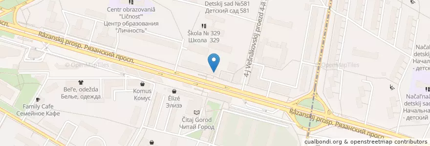 Mapa de ubicacion de StarHit en Russia, Distretto Federale Centrale, Москва, Юго-Восточный Административный Округ, Рязанский Район.