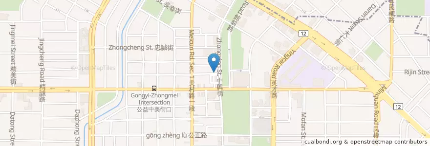 Mapa de ubicacion de 飪室咖哩 en Taiwan, 臺中市, 西區.