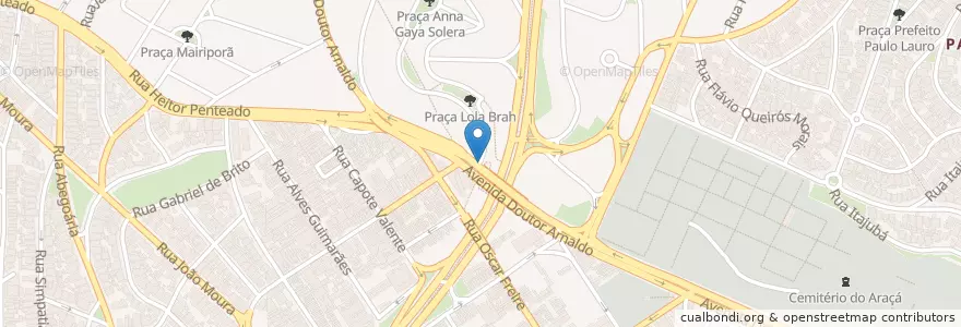 Mapa de ubicacion de Taxi en ブラジル, 南東部地域, サンパウロ, Região Geográfica Intermediária De São Paulo, Região Metropolitana De São Paulo, Região Imediata De São Paulo, サンパウロ.